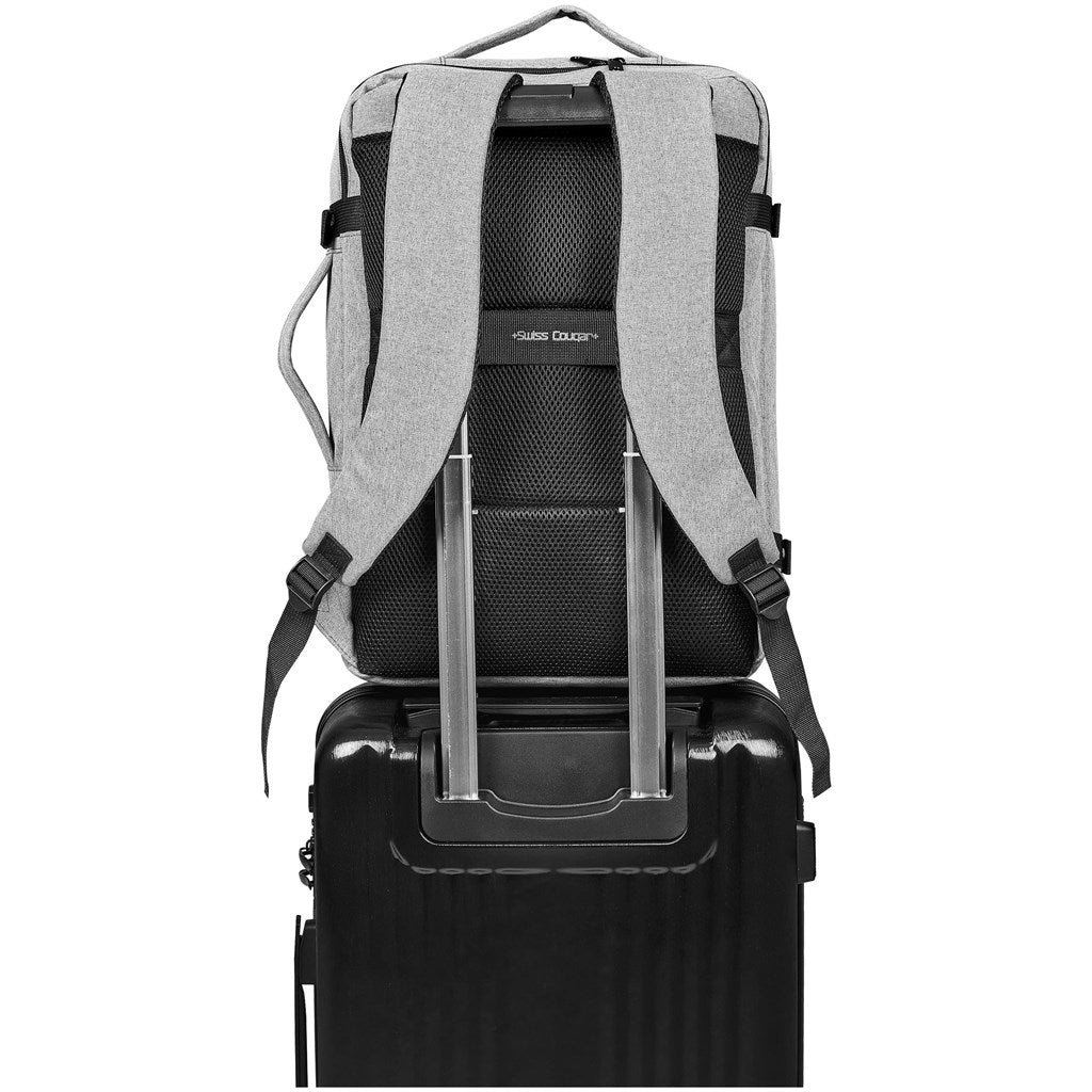 Swiss Cougar Cardiff Hybrid Laptop Backpack with USB Charging for Business Travelers - Brand your company Logo! Get a quote - Promo Lingo