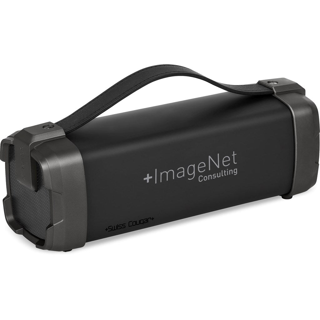 Swiss Cougar Chicago Bluetooth Speaker & FM Radio - Brand your company Logo! Get a quote - Promo Lingo