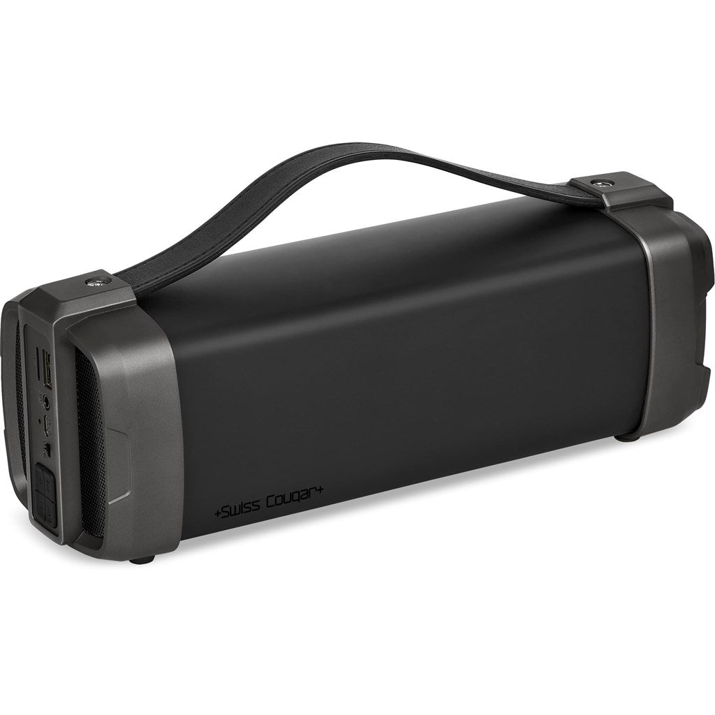 Swiss Cougar Chicago Bluetooth Speaker & FM Radio - Brand your company Logo! Get a quote - Promo Lingo