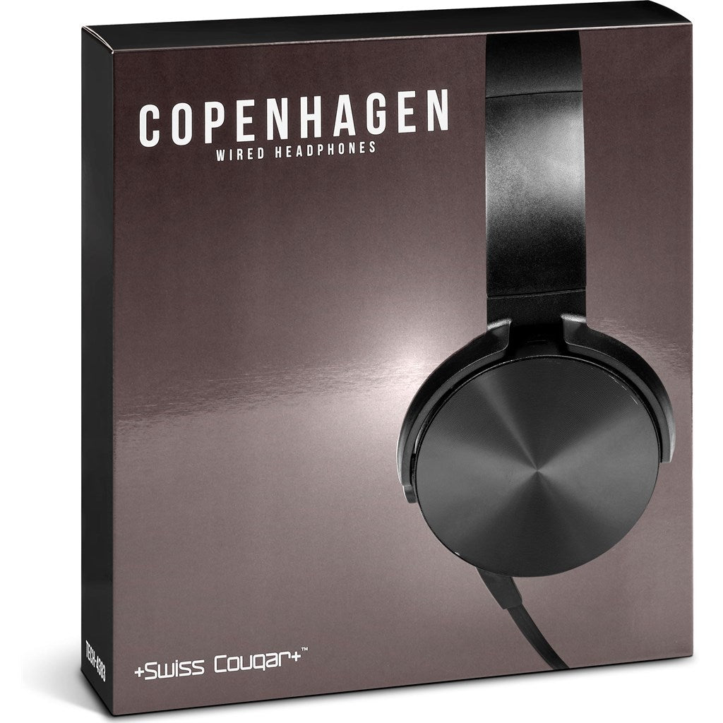 Swiss Cougar Copenhagen Wired Headphones - Brand your company Logo! Get a quote - Promo Lingo