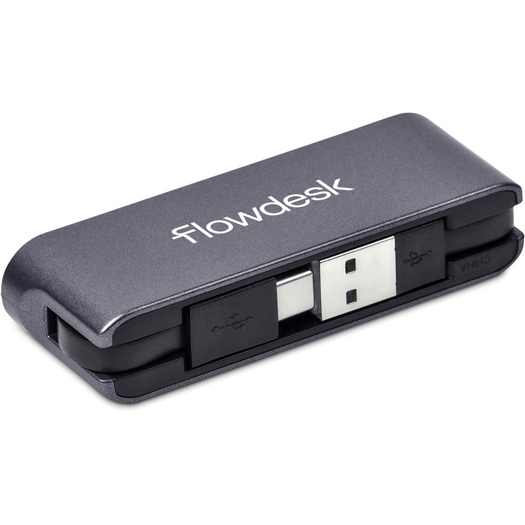 Swiss Cougar Dubai USB Hub - Gun Metal - Brand your company Logo! Get a quote - Promo Lingo