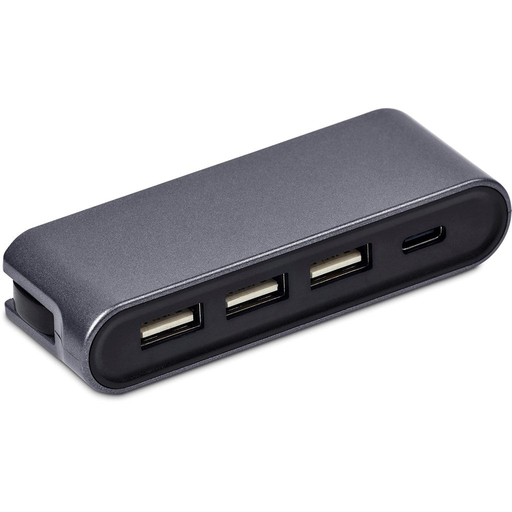 Swiss Cougar Dubai USB Hub - Gun Metal - Brand your company Logo! Get a quote - Promo Lingo