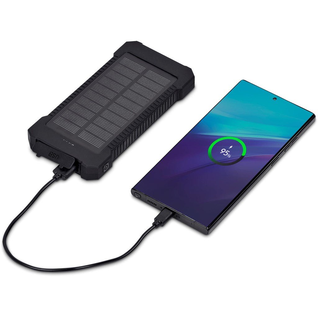 Swiss Cougar Durban Fast Charge 20W Solar Power Bank - 10000mAh - Brand your company Logo! Get a quote - Promo Lingo