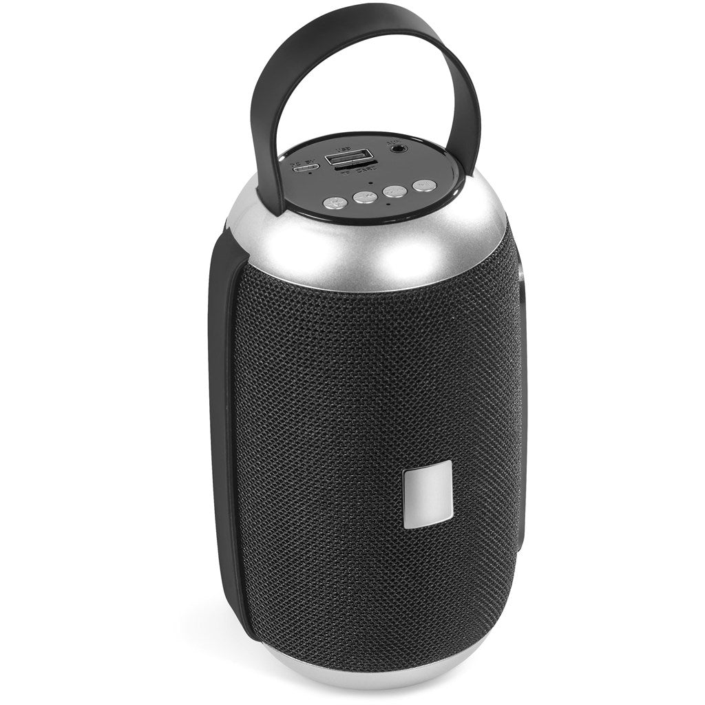 Swiss Cougar London Bluetooth Speaker & FM Radio - Brand your company Logo! Get a quote - Promo Lingo