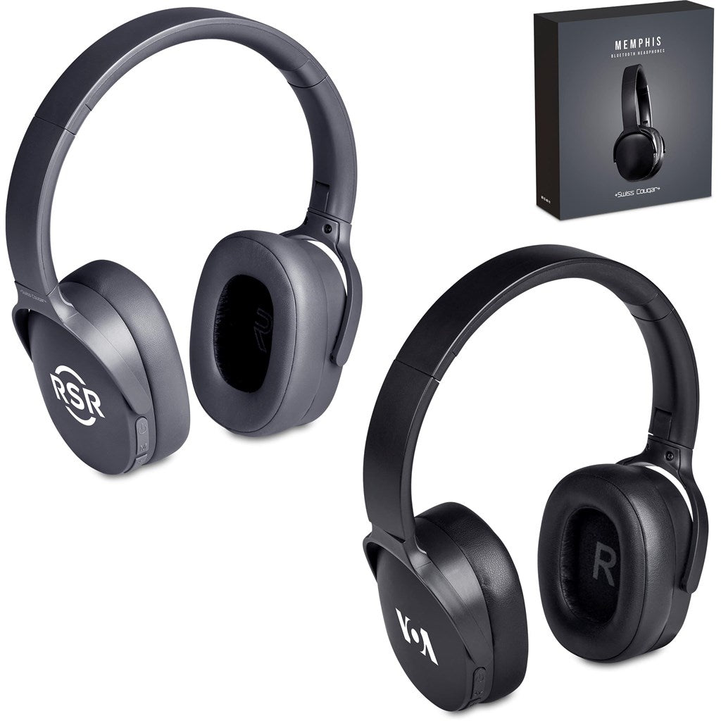 Swiss Cougar Memphis Bluetooth Headphones - Brand your company Logo! Get a quote - Promo Lingo