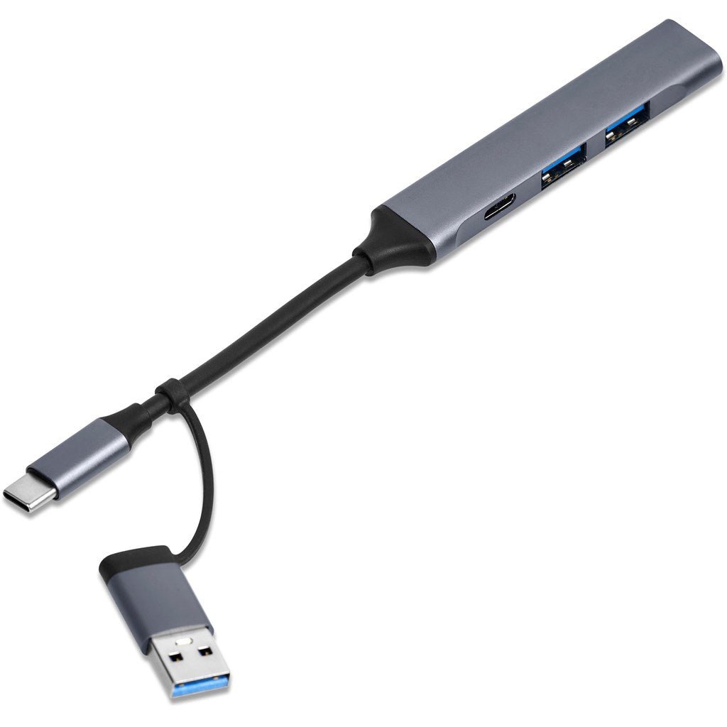 Swiss Cougar Minsk 2 - in - 1 Connector USB Hub - Brand your company Logo! Get a quote - Promo Lingo