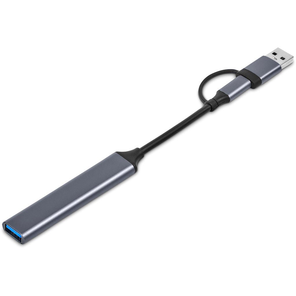 Swiss Cougar Minsk 2 - in - 1 Connector USB Hub - Brand your company Logo! Get a quote - Promo Lingo