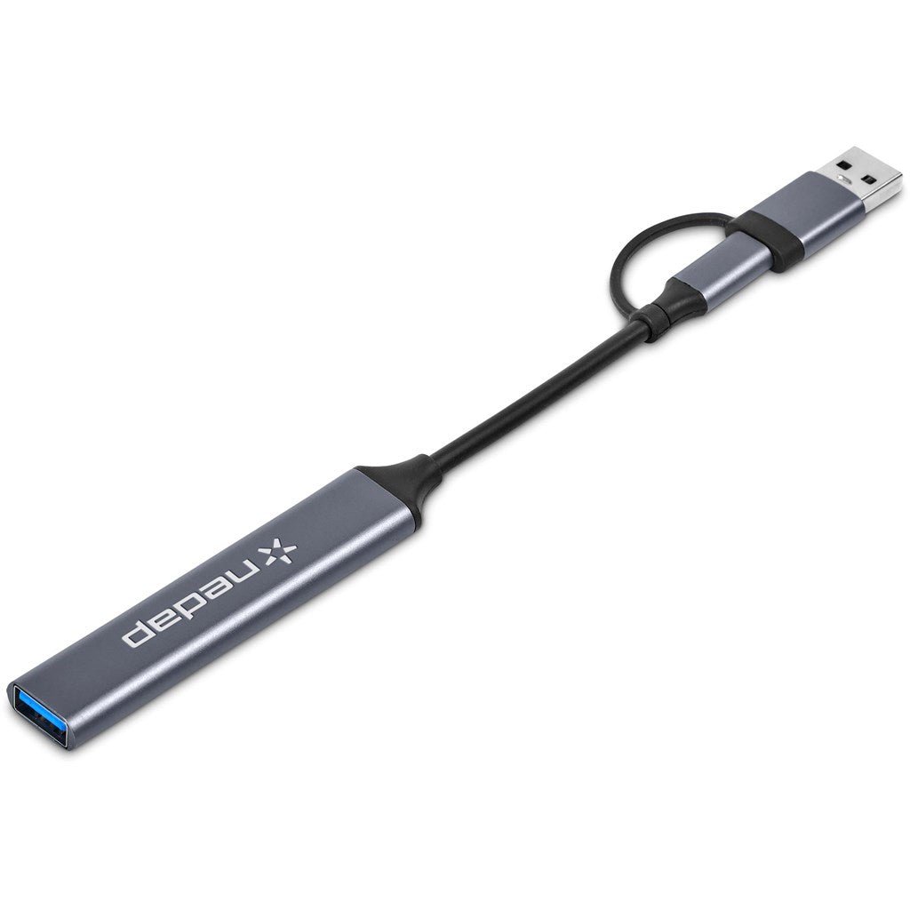 Swiss Cougar Minsk 2 - in - 1 Connector USB Hub - Brand your company Logo! Get a quote - Promo Lingo