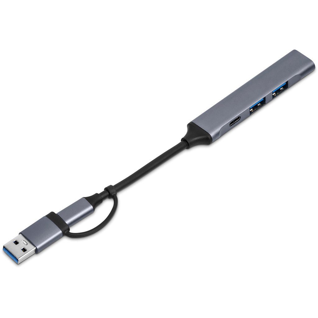 Swiss Cougar Minsk 2 - in - 1 Connector USB Hub - Brand your company Logo! Get a quote - Promo Lingo