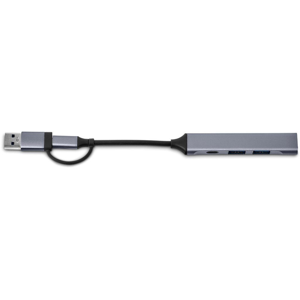 Swiss Cougar Minsk 2 - in - 1 Connector USB Hub - Brand your company Logo! Get a quote - Promo Lingo