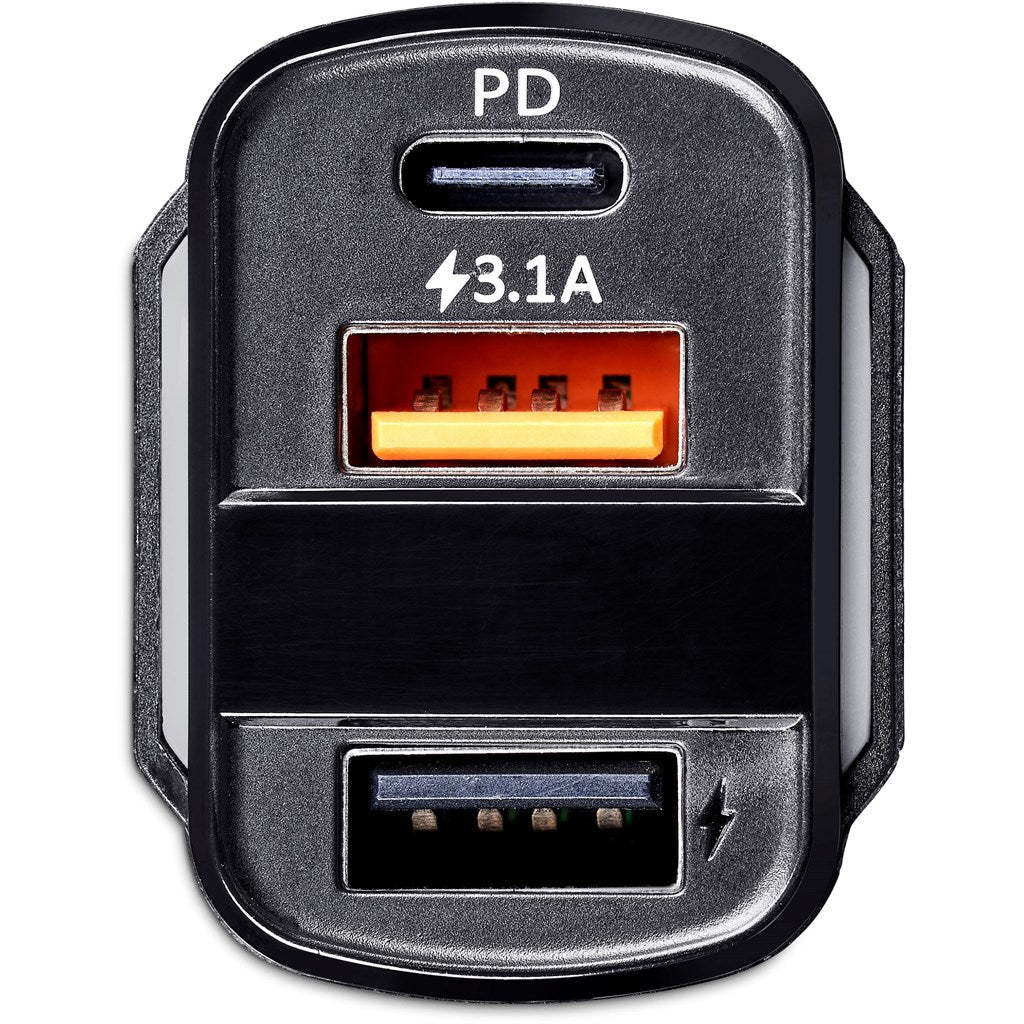 Swiss Cougar Monza 3 - in - 1 Fast Car Charger - Brand your company Logo! Get a quote - Promo Lingo