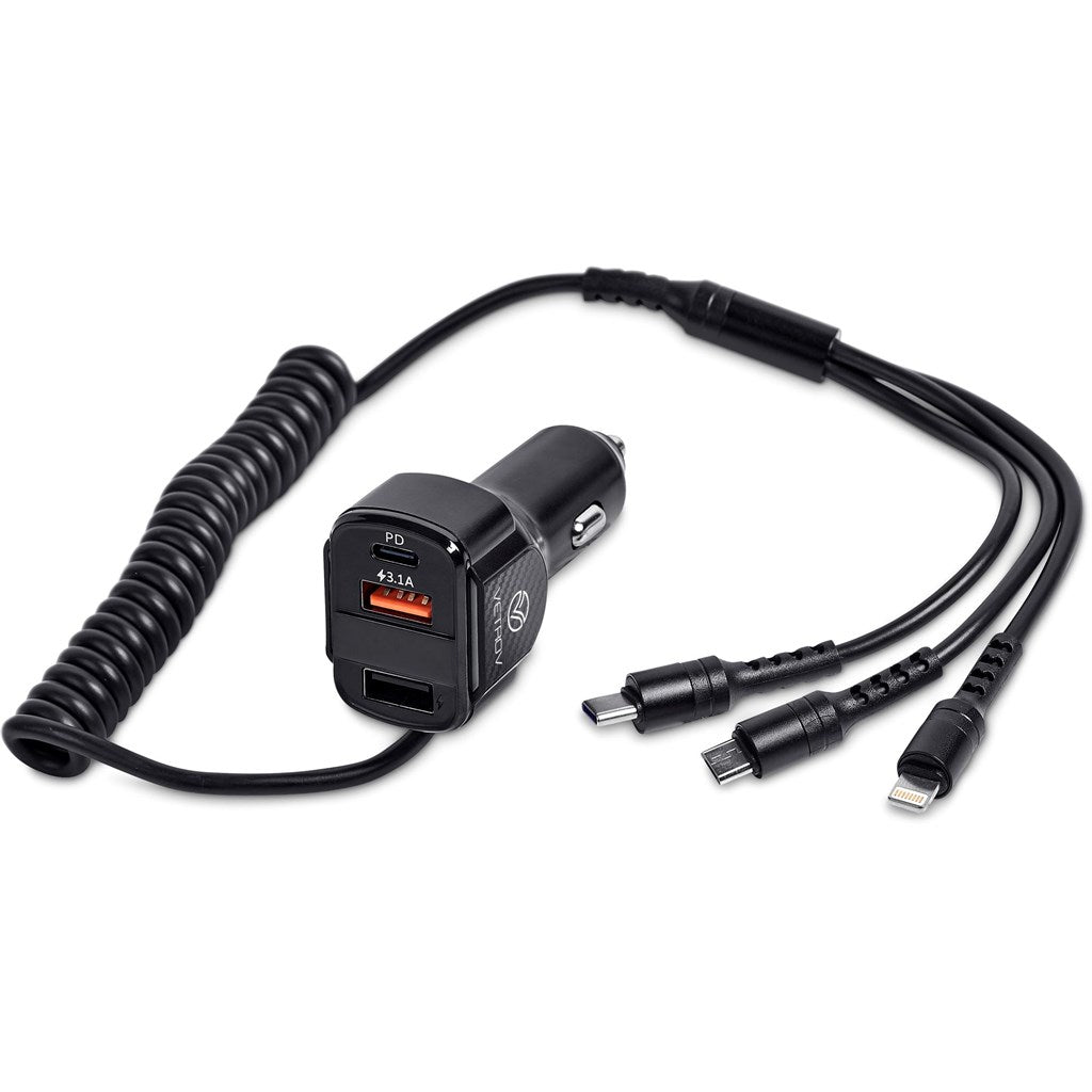 Swiss Cougar Monza 3 - in - 1 Fast Car Charger - Brand your company Logo! Get a quote - Promo Lingo