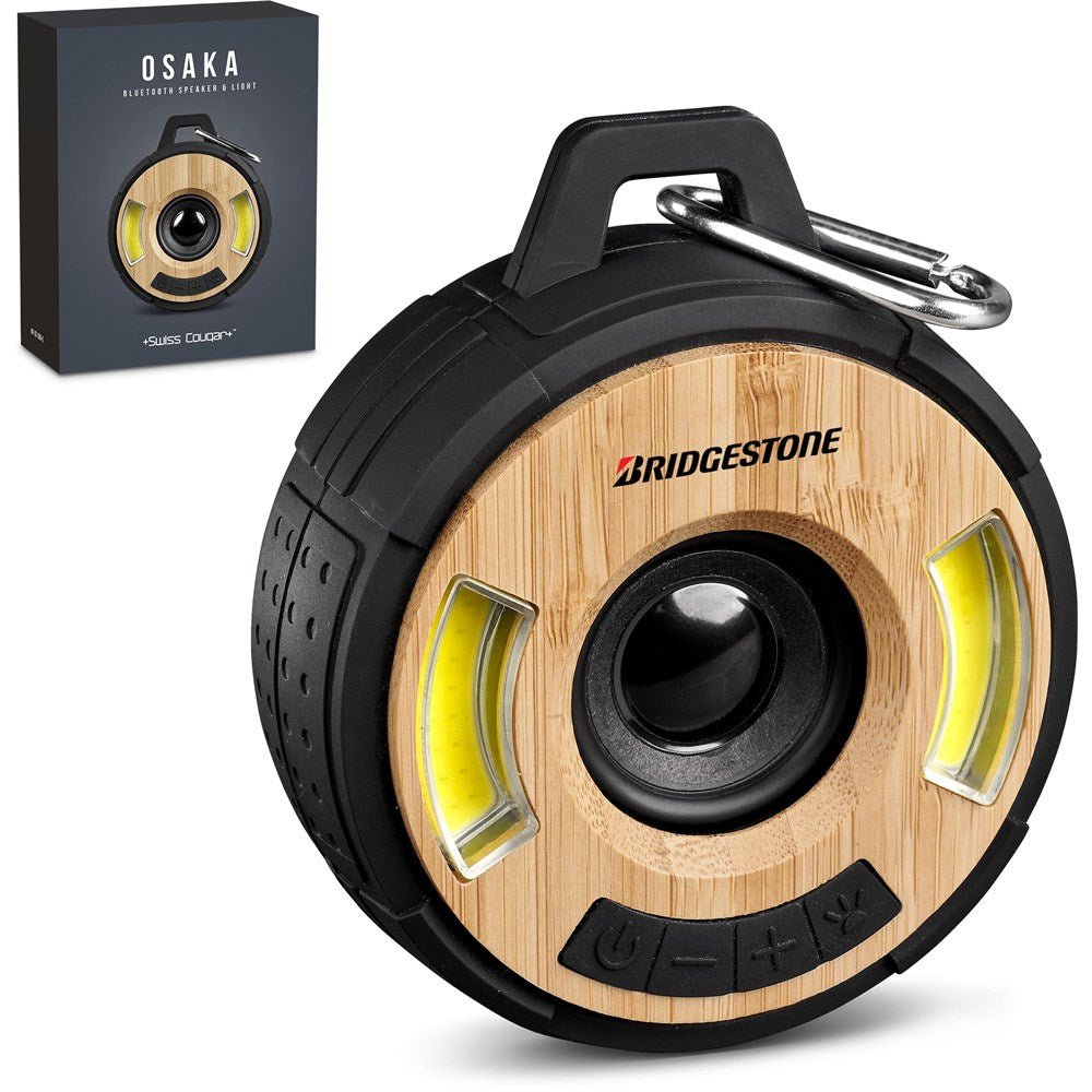 Swiss Cougar Osaka Bluetooth Speaker & Night Light - Brand your company Logo! Get a quote - Promo Lingo