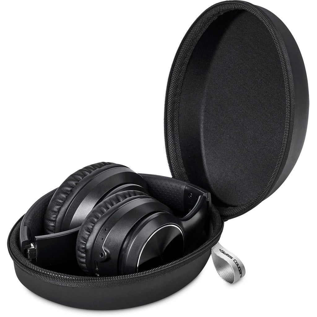 Swiss Cougar Stuttgart Active Noise - Cancelling Bluetooth Headphones for Travelers - Brand your company Logo! Get a quote - Promo Lingo