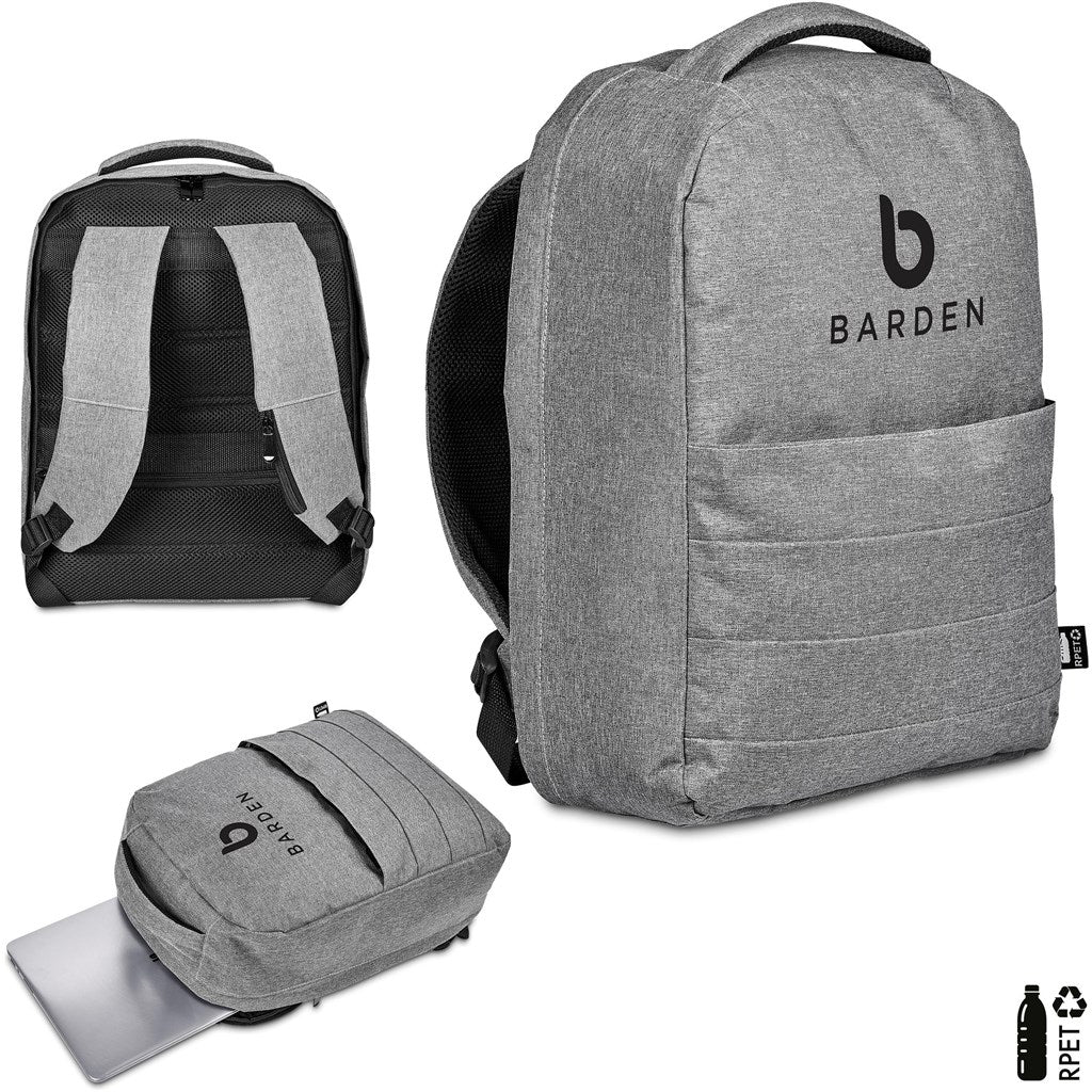 Swiss Cougar Tallinn Anti - Theft Recycled PET Laptop Backpack for Commuters - Brand your company Logo! Get a quote - Promo Lingo
