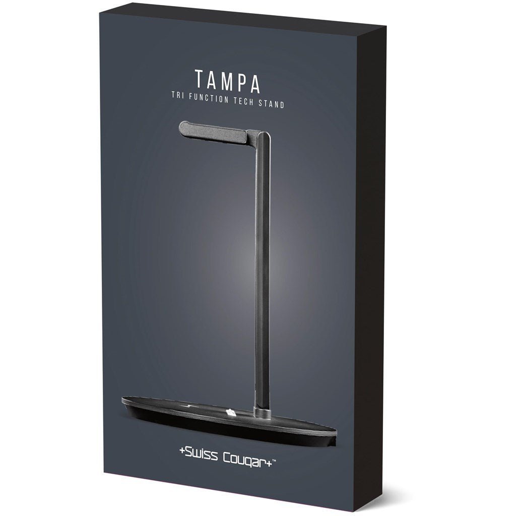 Swiss Cougar Tampa Tri Function Tech Stand - Brand your company Logo! Get a quote - Promo Lingo