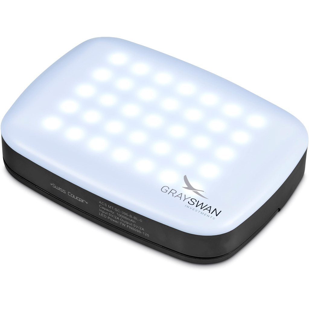 Swiss Cougar Tromso Lantern Power Bank - 10,000mAh - Brand your company Logo! Get a quote - Promo Lingo