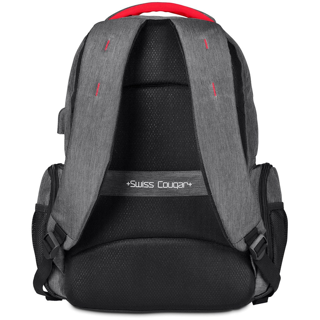 Swiss Cougar Valletta Laptop Backpack with USB Charging for Students - Brand your company Logo! Get a quote - Promo Lingo
