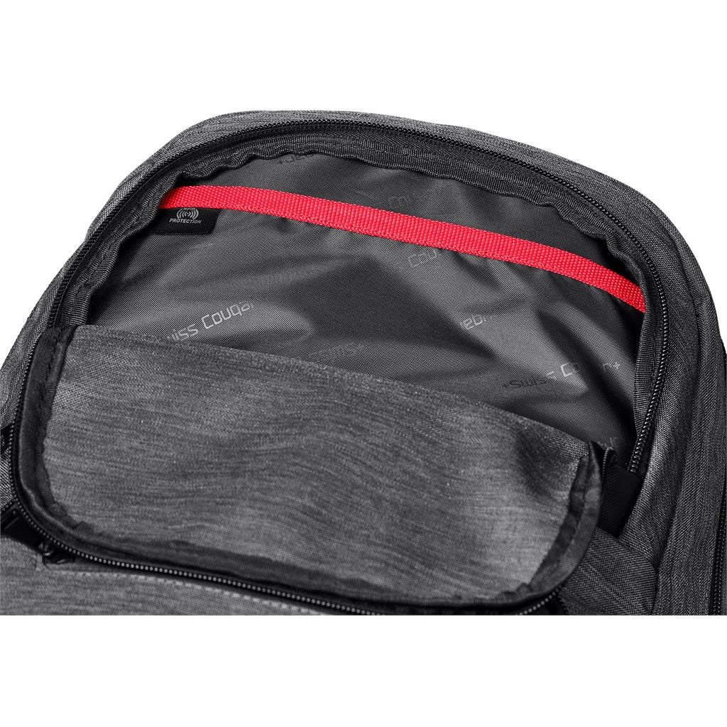 Swiss Cougar Valletta Laptop Backpack with USB Charging for Students - Brand your company Logo! Get a quote - Promo Lingo