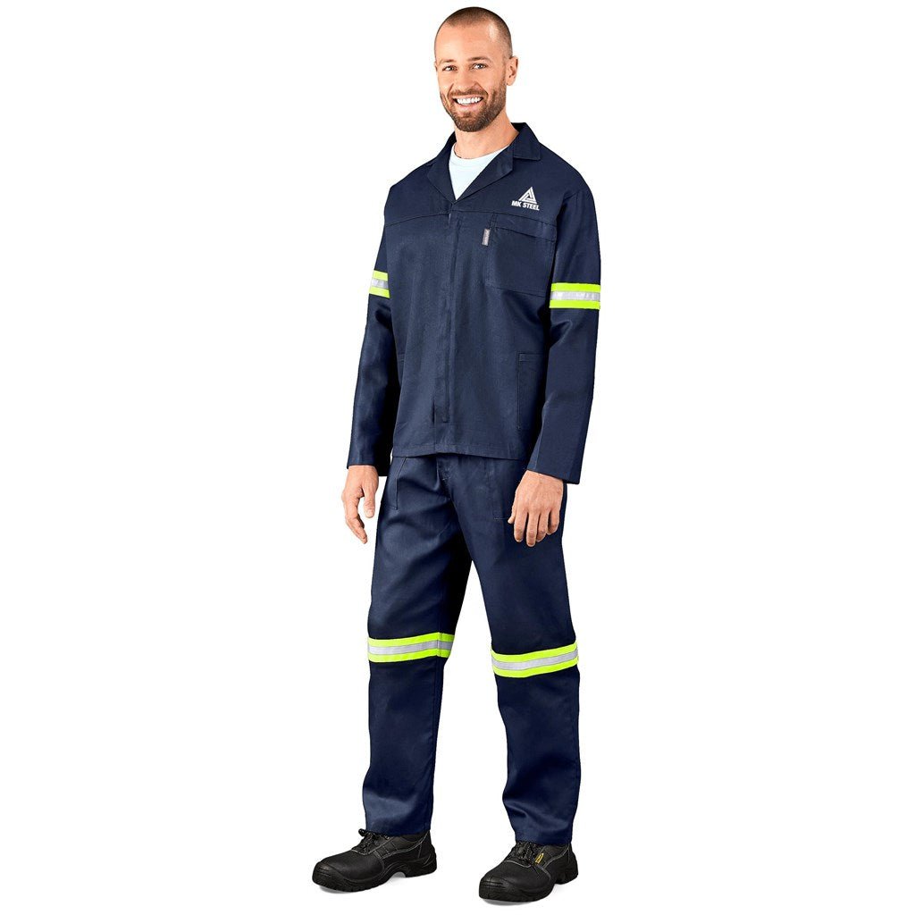 Technician 100% Cotton Conti Suit - Reflective Arms, Legs & Back - Yellow Tape - Brand your company Logo! Get a quote - Promo Lingo