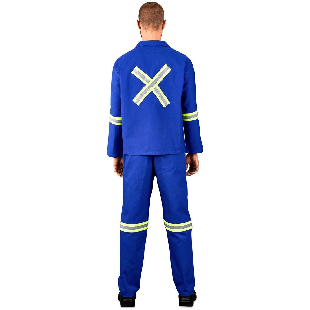 Technician 100% Cotton Conti Suit - Reflective Arms, Legs & Back - Yellow Tape - Brand your company Logo! Get a quote - Promo Lingo
