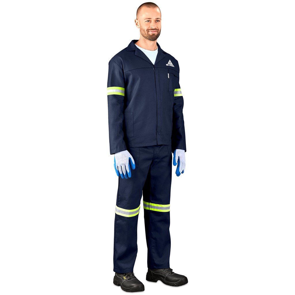 Technician 100% Cotton Conti Suit - Reflective Arms, Legs & Back - Yellow Tape - Brand your company Logo! Get a quote - Promo Lingo