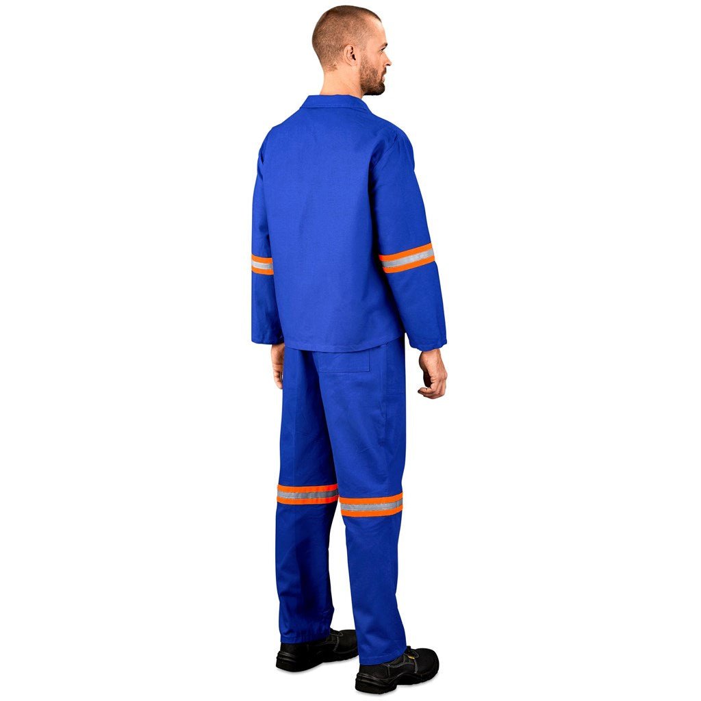 Technician 100% Cotton Conti Suit - Reflective Arms & Legs - Orange Tape - Brand your company Logo! Get a quote - Promo Lingo