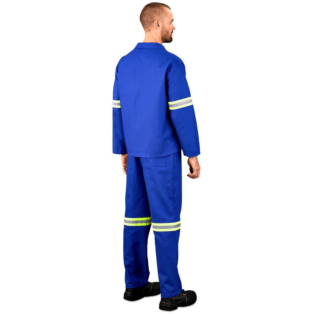 Technician 100% Cotton Conti Suit - Reflective Arms & Legs - Yellow Tape - Brand your company Logo! Get a quote - Promo Lingo