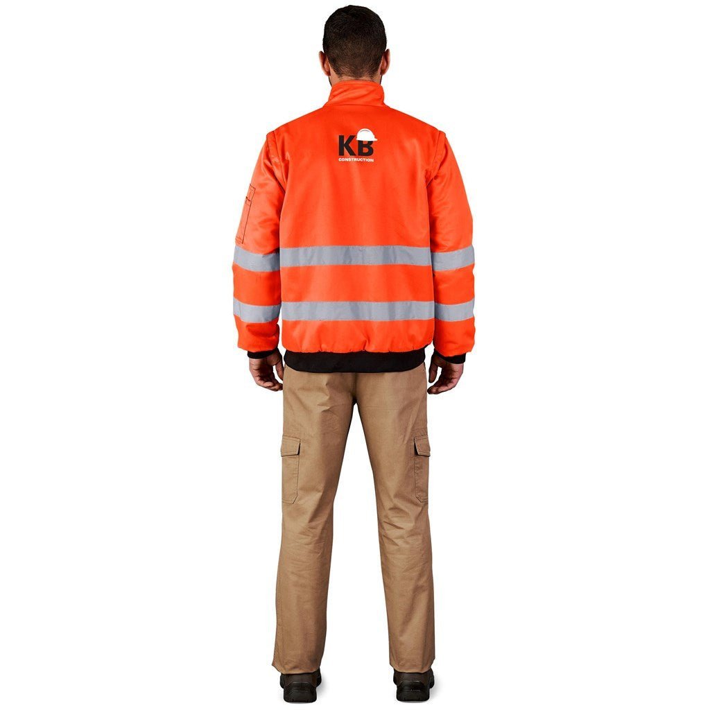 Techno Padded Hi - Viz Reflective Bunny Jacket - Brand your company Logo! Get a quote - Promo Lingo
