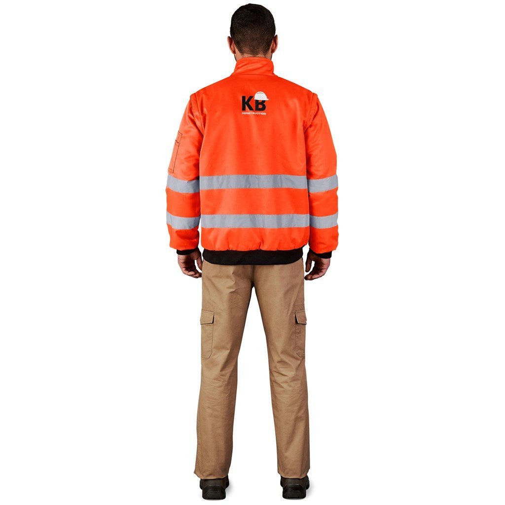 Techno Padded Hi - Viz Reflective Bunny Jacket - Brand your company Logo! Get a quote - Promo Lingo