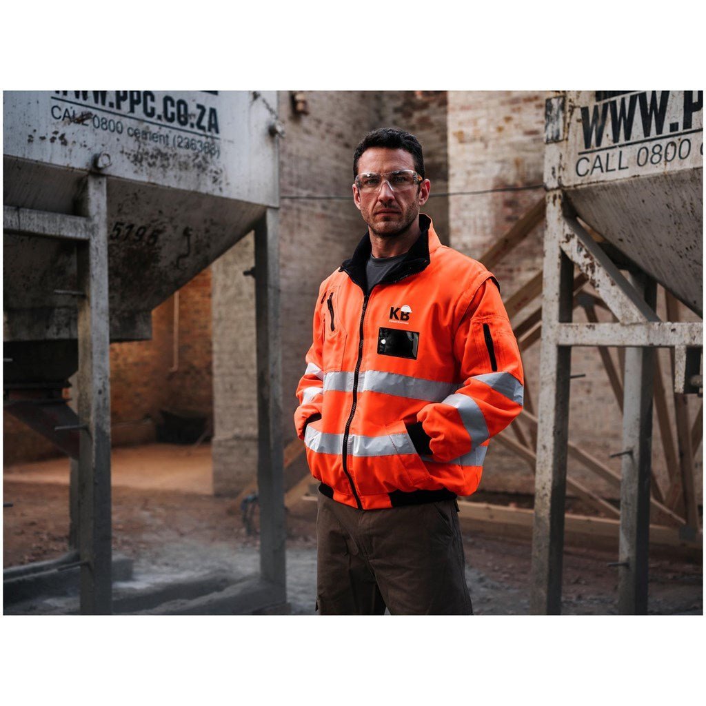 Techno Padded Hi - Viz Reflective Bunny Jacket - Brand your company Logo! Get a quote - Promo Lingo