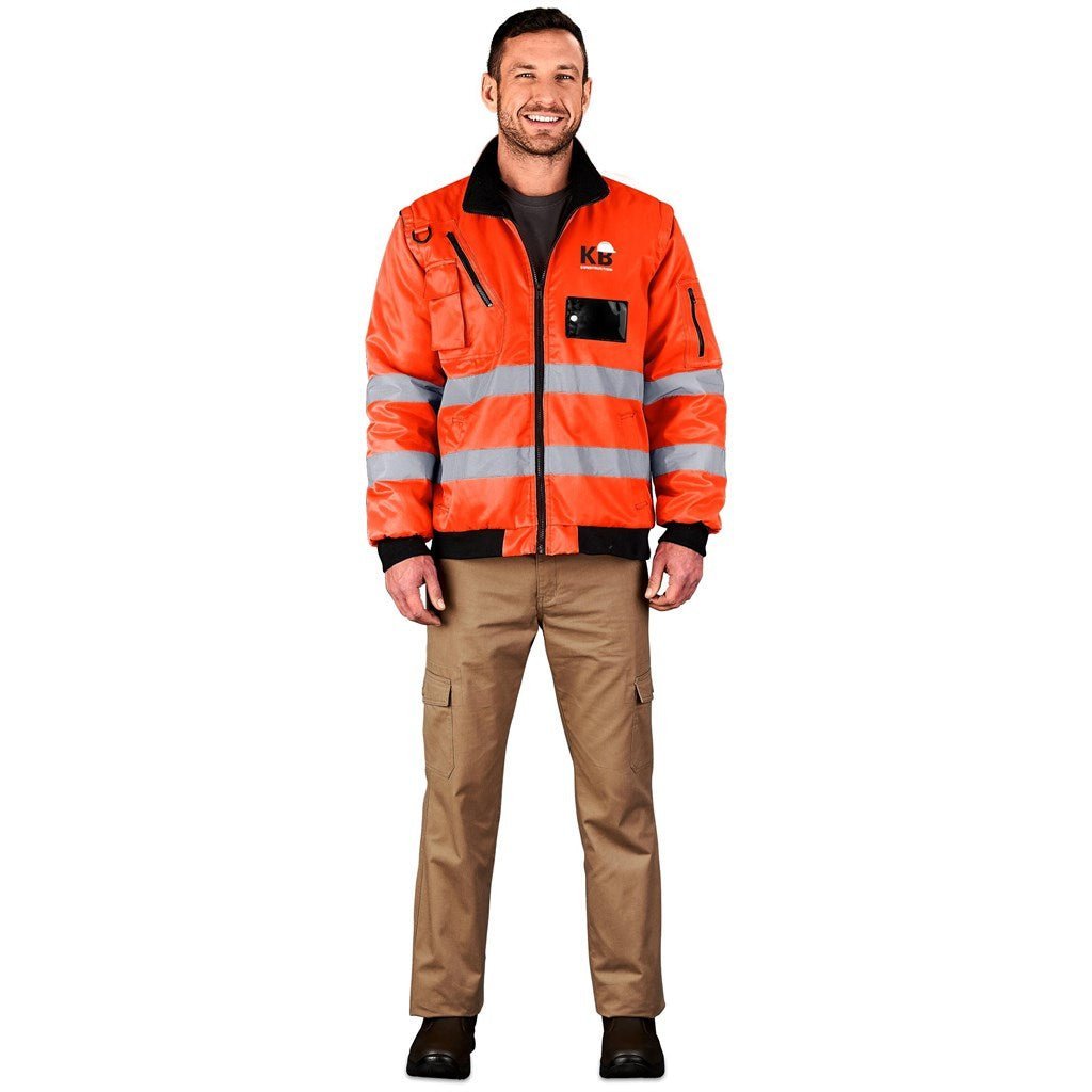 Techno Padded Hi - Viz Reflective Bunny Jacket - Brand your company Logo! Get a quote - Promo Lingo