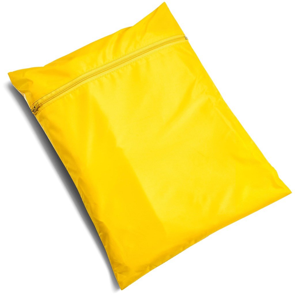 Thunder Rubberised Polyester/Pvc Raincoat - Yellow - Brand your company Logo! Get a quote - Promo Lingo