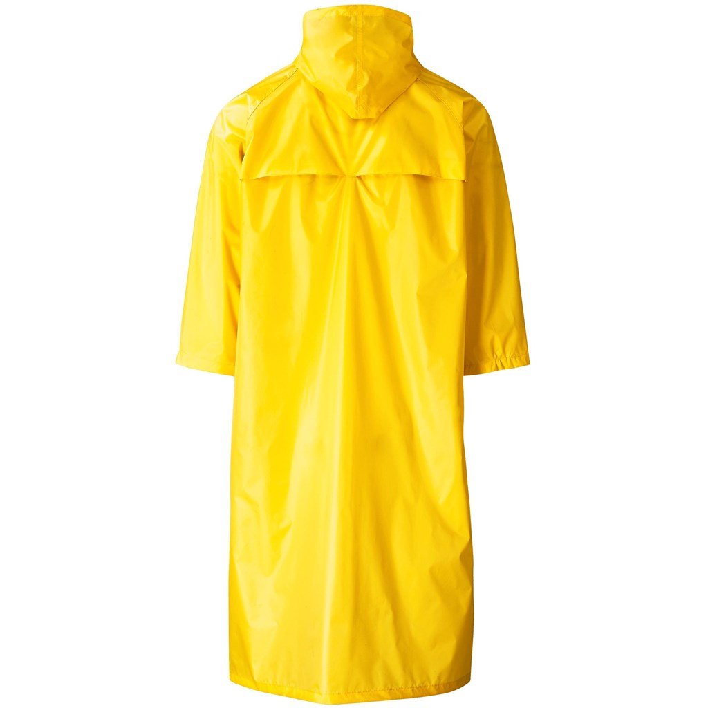 Thunder Rubberised Polyester/Pvc Raincoat - Yellow - Brand your company Logo! Get a quote - Promo Lingo