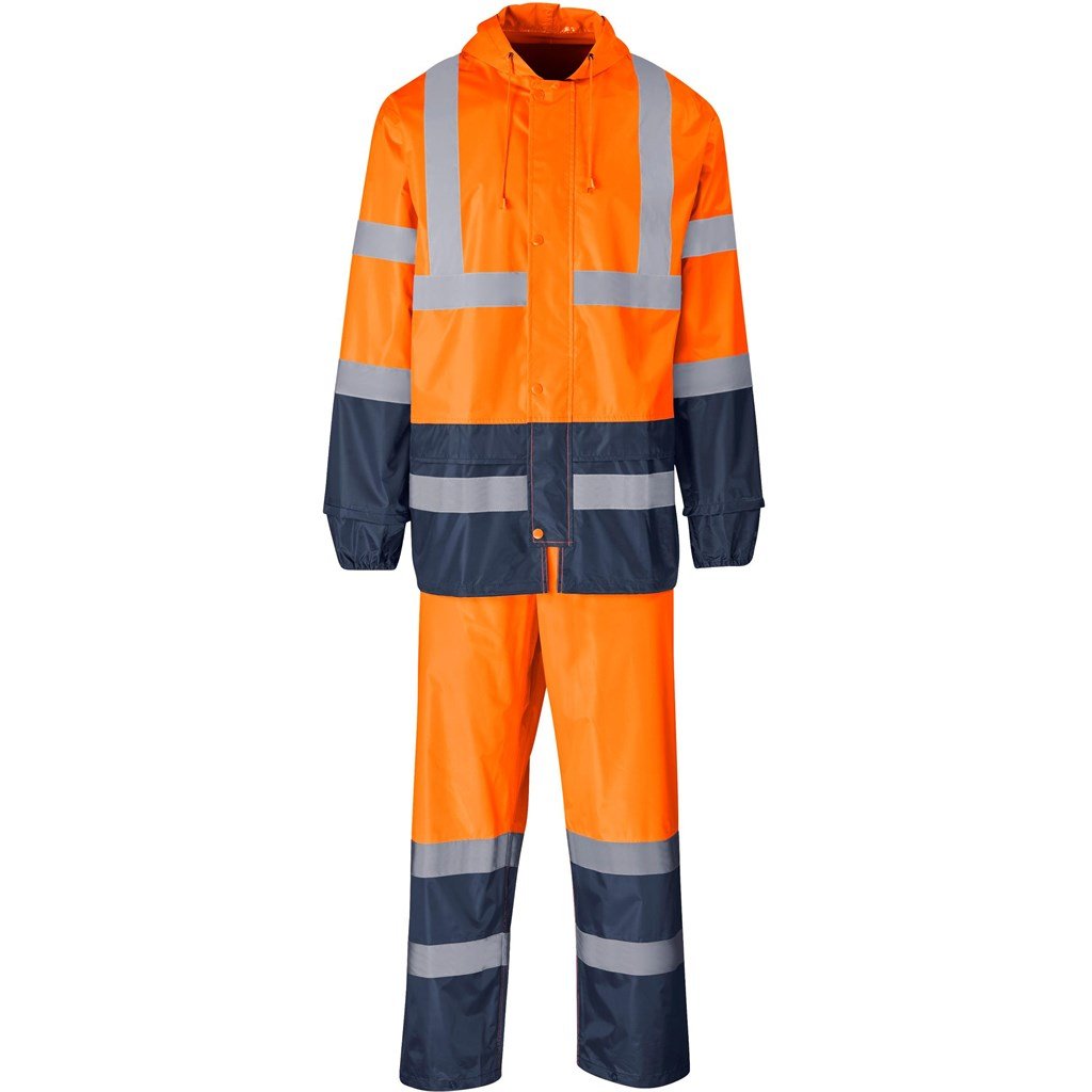 Torrent Two - Tone Hi - Viz Ref Polyester/PVC Rainsuit - Orange - Brand your company Logo! Get a quote - Promo Lingo