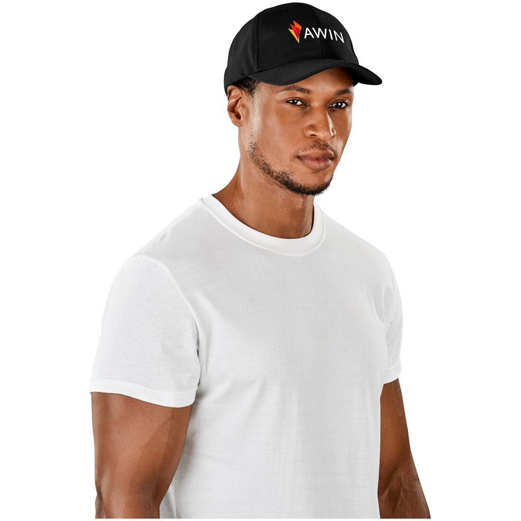 Torrey Cap - 6 Panel Durable Polyester with Embossed Logo - Brand your company Logo! Get a quote - Promo Lingo