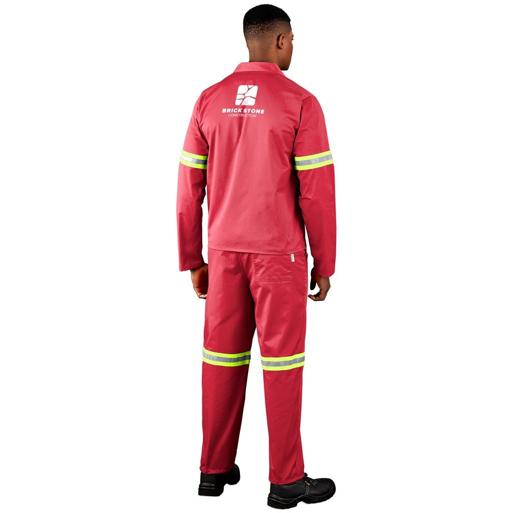 Trade Polycotton Conti Suit - Reflective Arms & Legs - Yellow Tape - Brand your company Logo! Get a quote - Promo Lingo