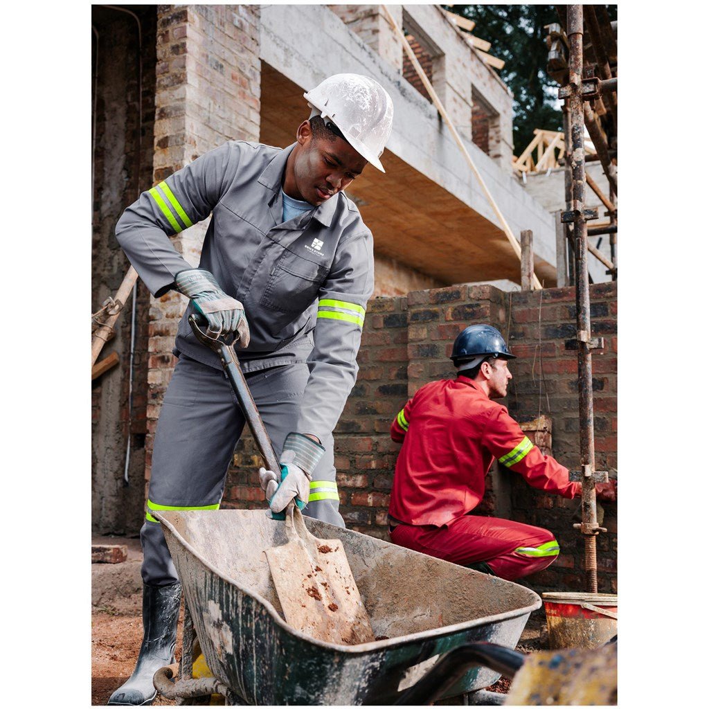 Trade Polycotton Conti Suit - Reflective Arms & Legs - Yellow Tape - Brand your company Logo! Get a quote - Promo Lingo