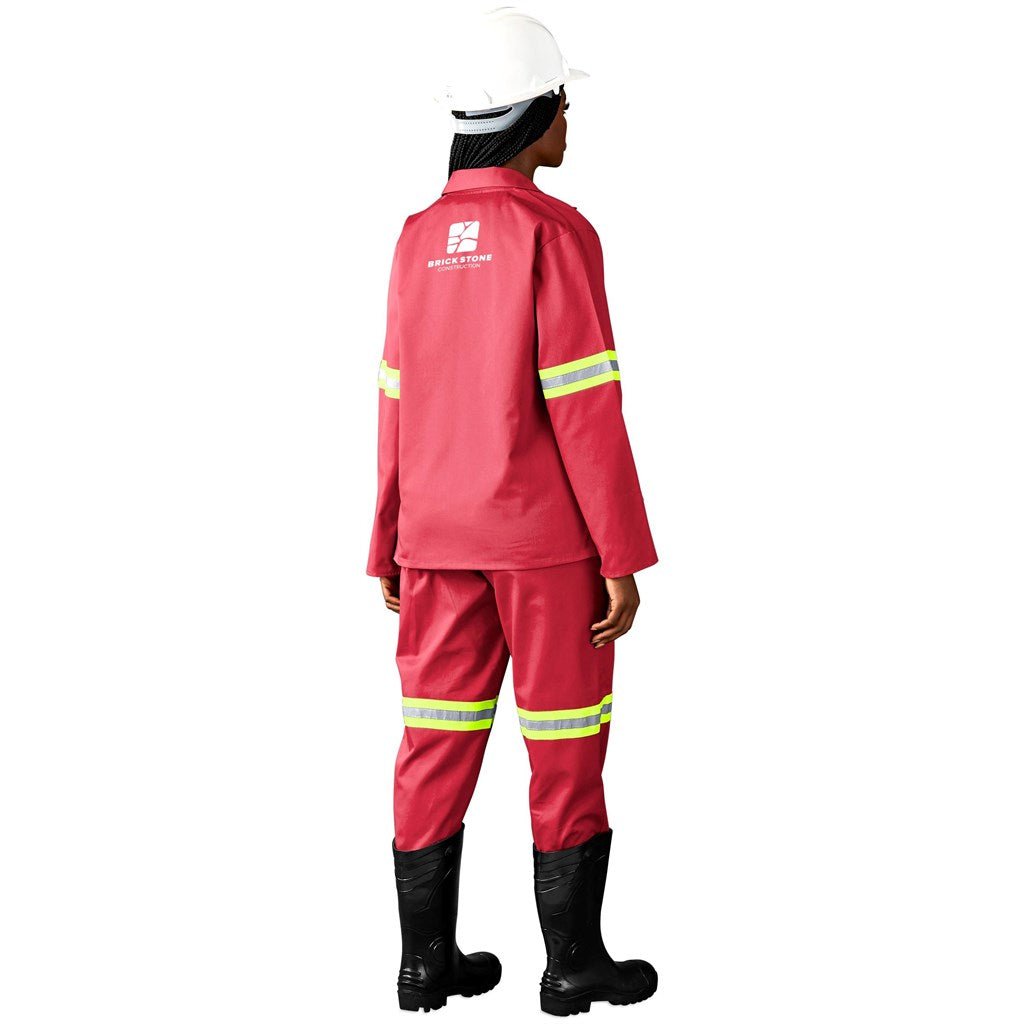 Trade Polycotton Conti Suit - Reflective Arms & Legs - Yellow Tape - Brand your company Logo! Get a quote - Promo Lingo