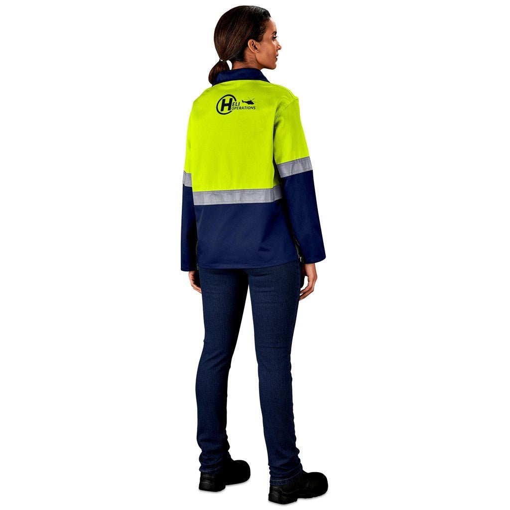 Traffic Premium Two - Tone Hi - Viz Reflective Jacket for Safety - Brand your company Logo! Get a quote - Promo Lingo