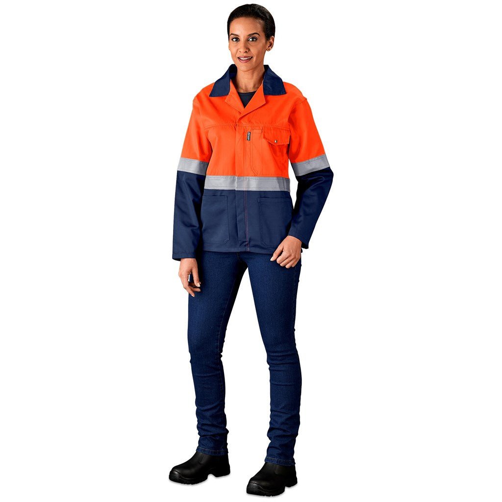 Traffic Premium Two - Tone Hi - Viz Reflective Jacket for Safety - Brand your company Logo! Get a quote - Promo Lingo