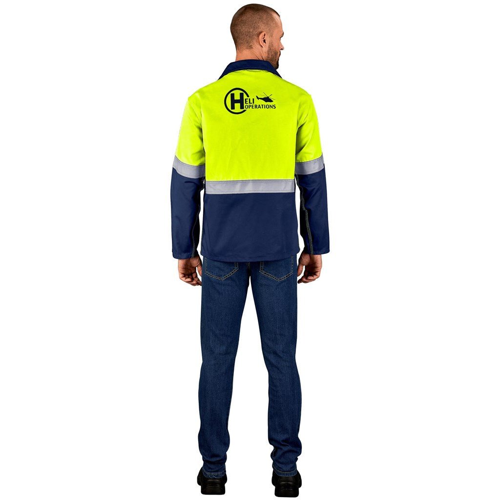 Traffic Premium Two - Tone Hi - Viz Reflective Jacket for Safety - Brand your company Logo! Get a quote - Promo Lingo