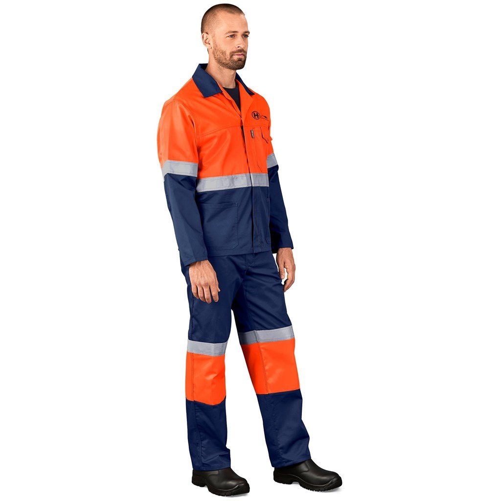 Traffic Premium Two - Tone Hi - Viz Reflective Jacket for Safety - Brand your company Logo! Get a quote - Promo Lingo