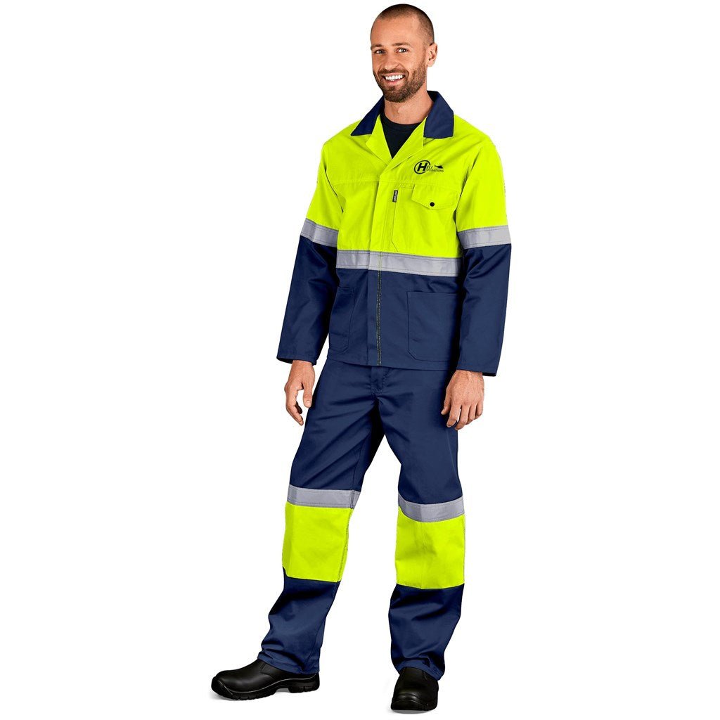Traffic Premium Two - Tone Hi - Viz Reflective Jacket for Safety - Brand your company Logo! Get a quote - Promo Lingo