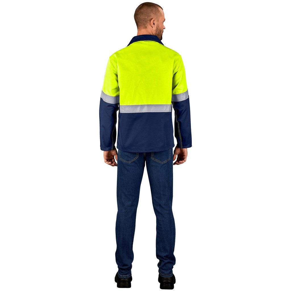 Traffic Premium Two - Tone Hi - Viz Reflective Jacket for Safety - Brand your company Logo! Get a quote - Promo Lingo