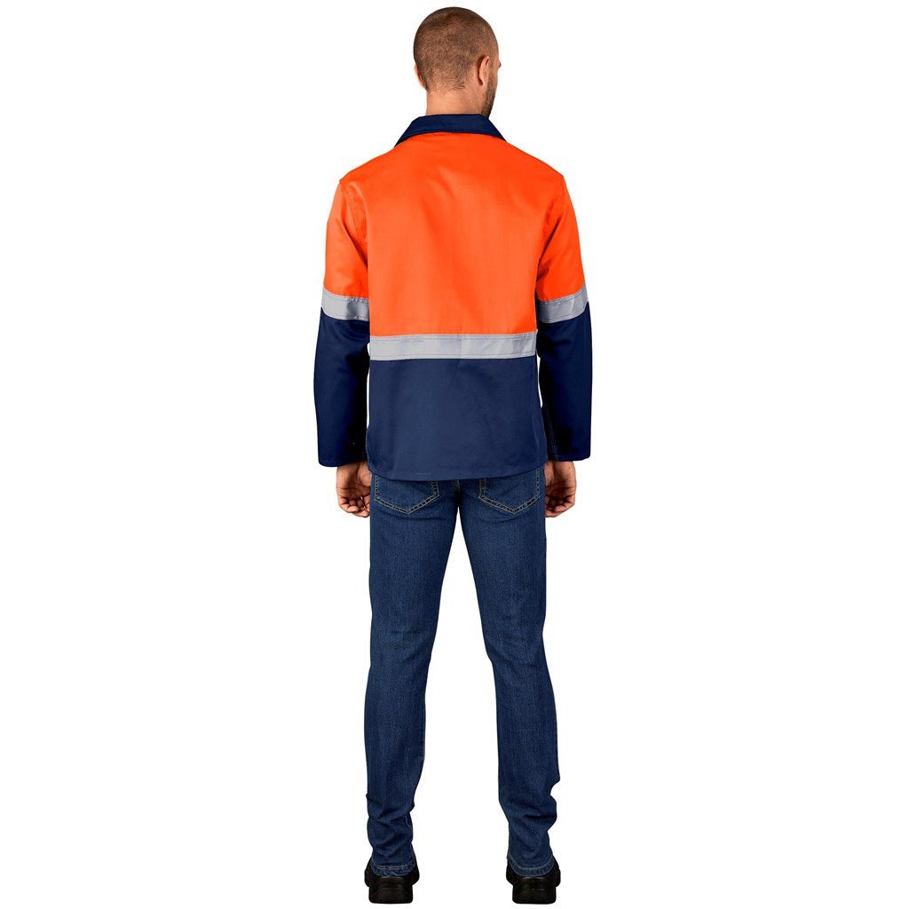 Traffic Premium Two - Tone Hi - Viz Reflective Jacket for Safety - Brand your company Logo! Get a quote - Promo Lingo