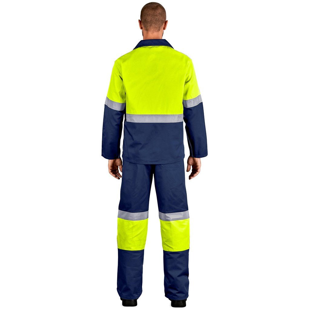 Traffic Premium Two - Tone Hi - Viz Reflective Jacket for Safety - Brand your company Logo! Get a quote - Promo Lingo