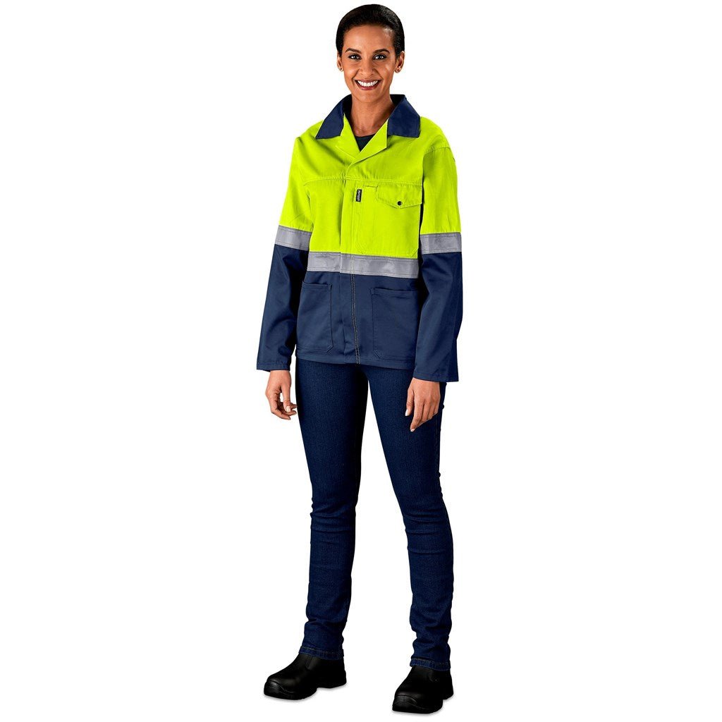 Traffic Premium Two - Tone Hi - Viz Reflective Jacket for Safety - Brand your company Logo! Get a quote - Promo Lingo