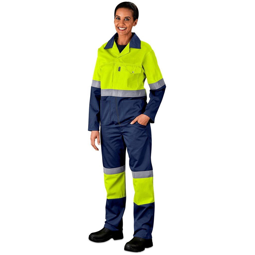 Traffic Premium Two - Tone Hi - Viz Reflective Jacket for Safety - Brand your company Logo! Get a quote - Promo Lingo