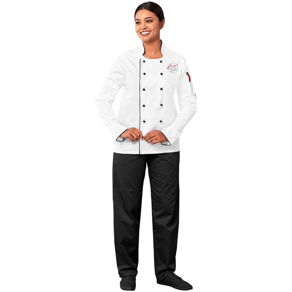 Unisex Long Sleeve Dijon Chef Jacket for Stylish Cooking - Brand your company Logo! Get a quote - Promo Lingo